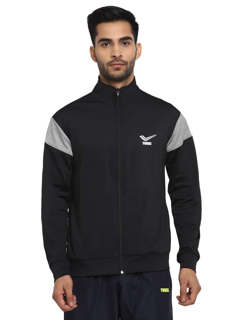 black color block casual jacket