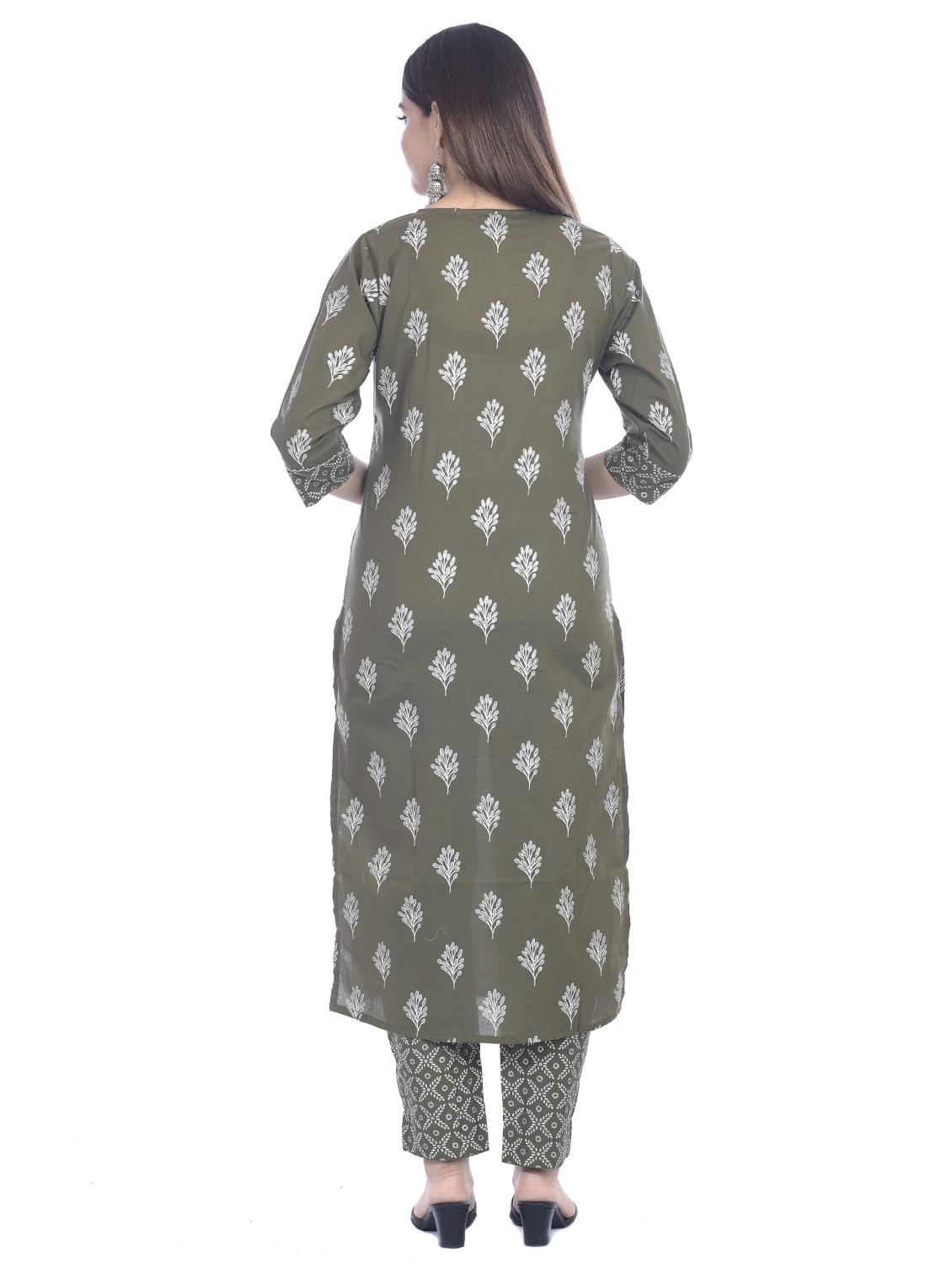 floral kurta pant set - 17411712 - Standard Image - 2