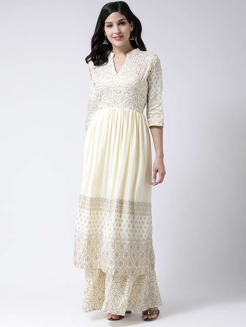 floral kurta palazzo set