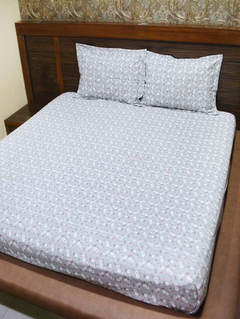  cotton double bedsheet 2 with pillow cover
