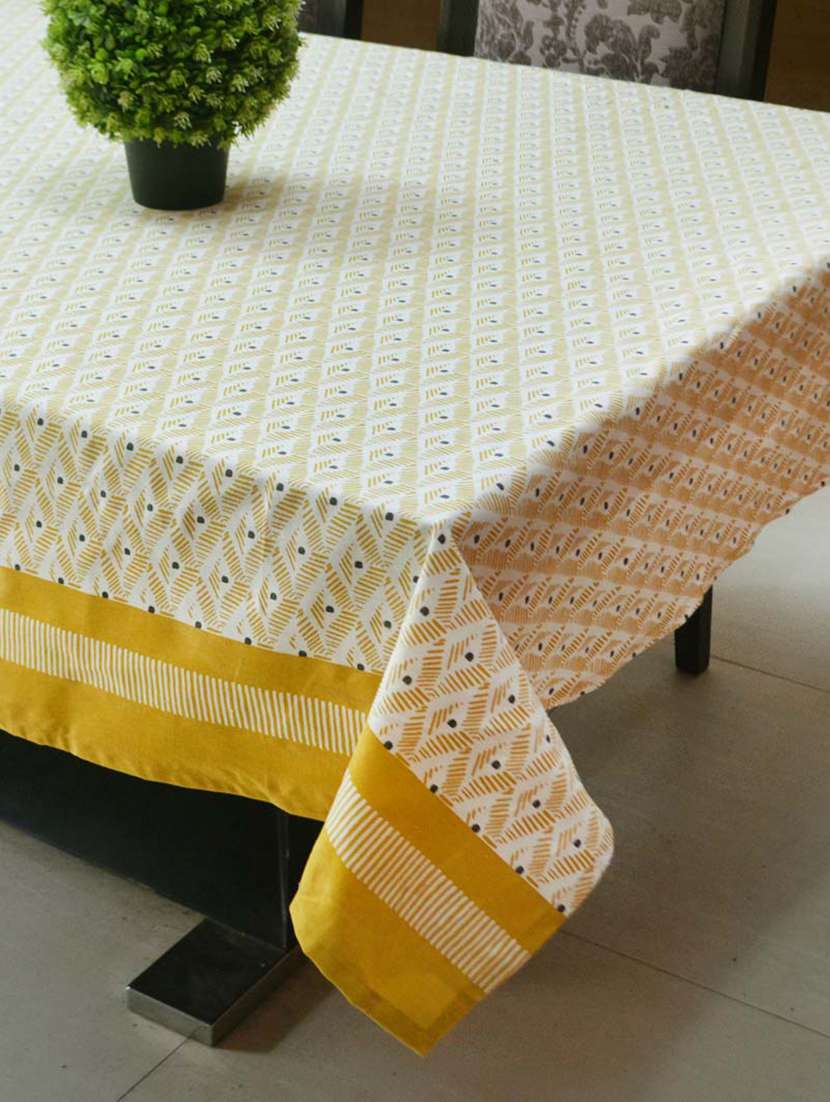  6 seater cotton printed table cover