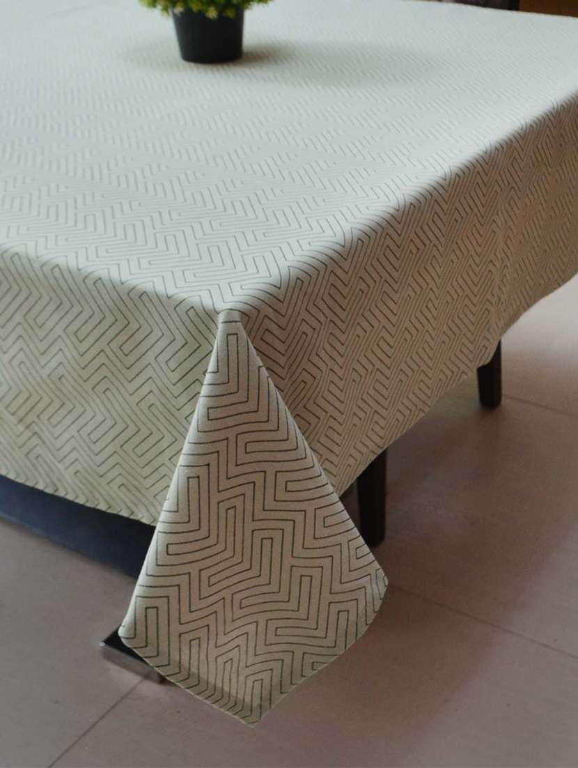  6 seater cotton printed table cover - 17414234 -  Standard Image - 2