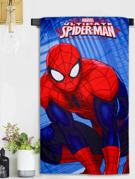  spiderman microfiber printed bath towel for kids  