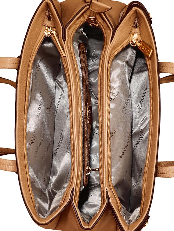 tan leatherette handbag - 17415174 - Standard Image - 2