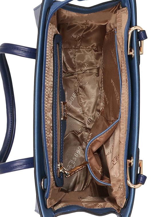 blue leatherette handbag - 17415180 - Standard Image - 2