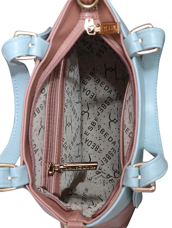 pink leatherette handbag - 17415207 - Standard Image - 2