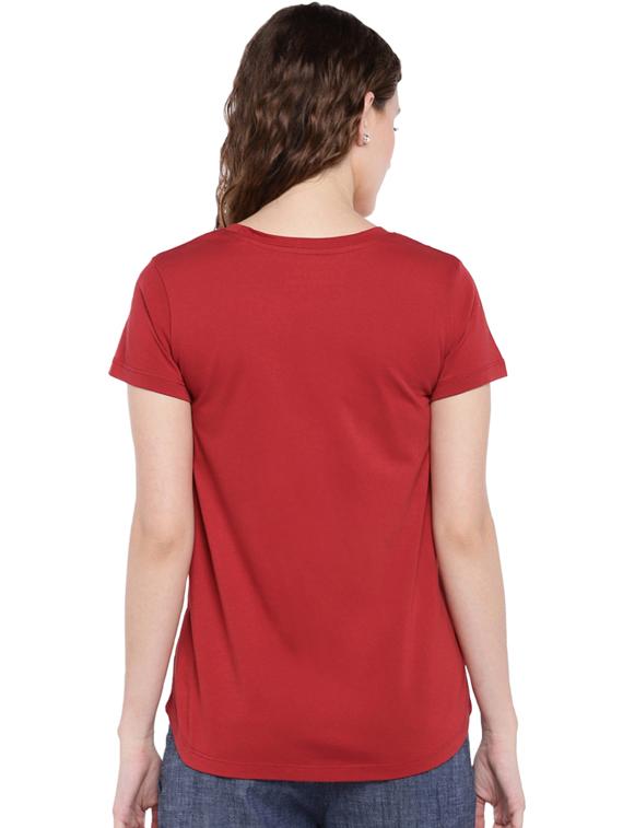 round neck typographic tee - 17415644 - Standard Image - 2
