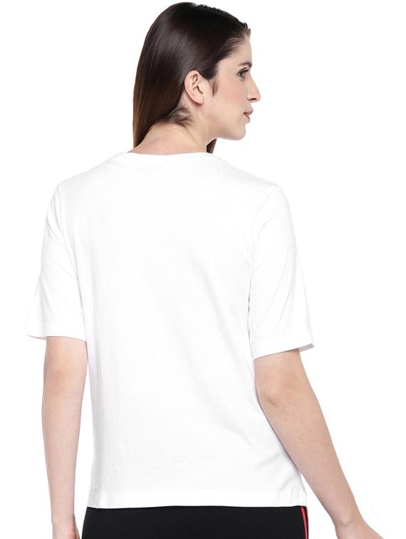 round neck typographic tee - 17415658 - Standard Image - 2