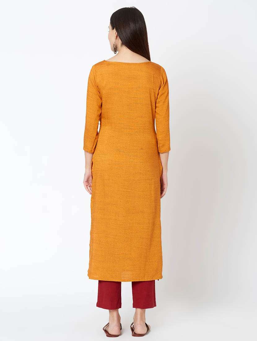 women's straight kurta - 17416052 - Standard Image - 2