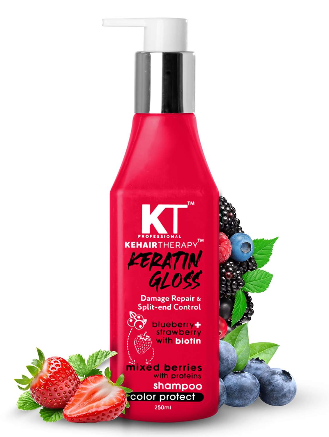  keratin gloss damage repair & split end control shampoo 250ml