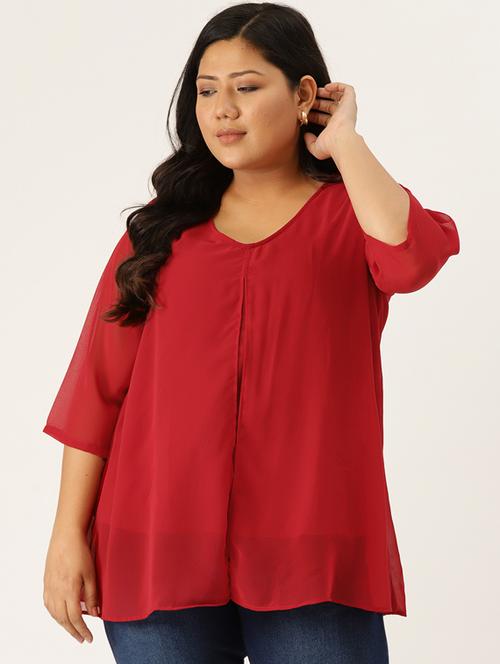 v-neck layered top - 17416763 -  Standard Image - 0