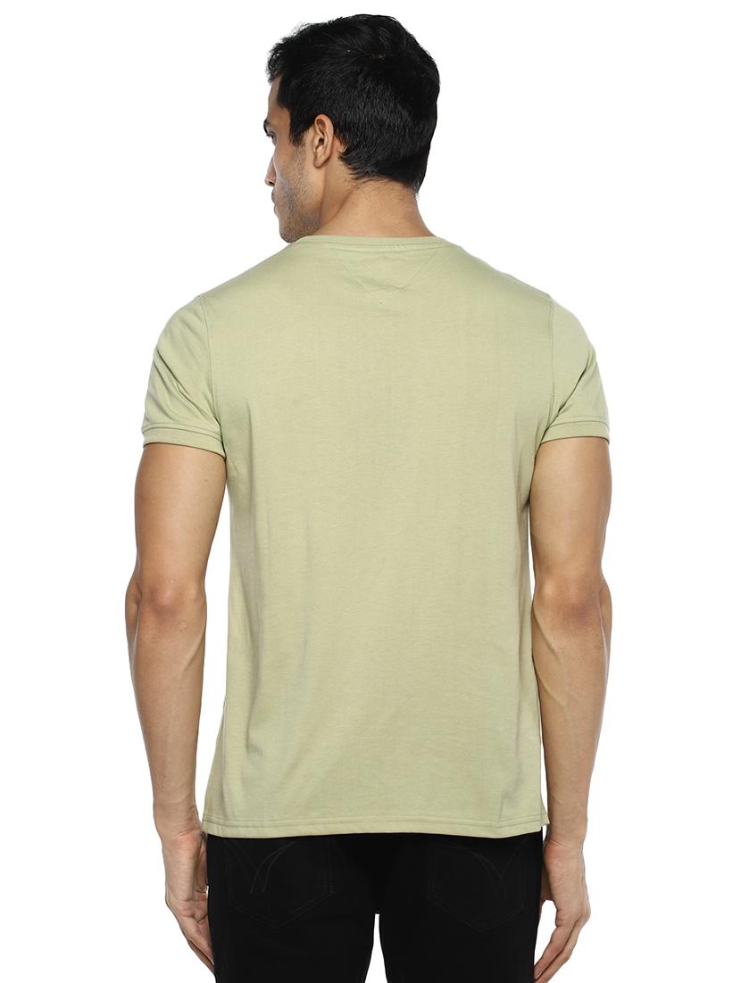 olive green solid t-shirt - 17417524 - Standard Image - 2