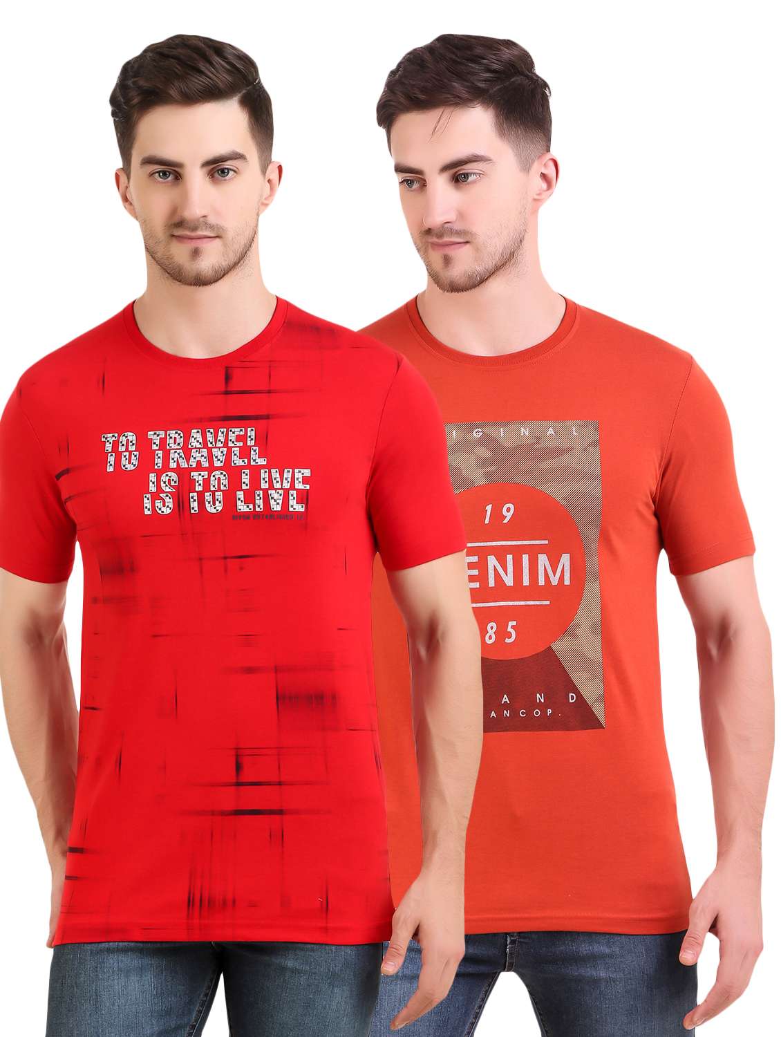multi colored printed t-shirts combo