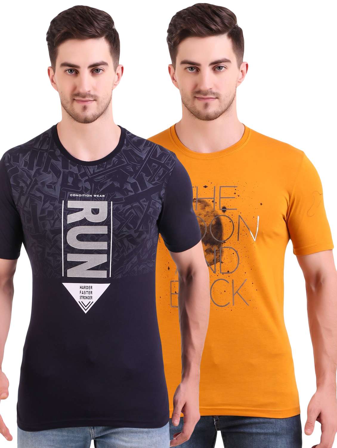multi colored printed t-shirts combo
