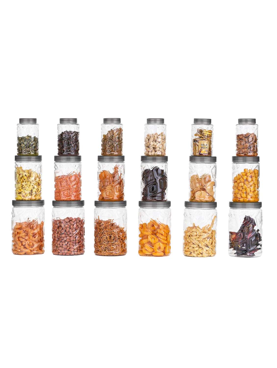  plastic checkers or stone container (pack of 18)
