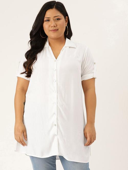 short sleeves plus shirt - 17418101 - Standard Image - 0