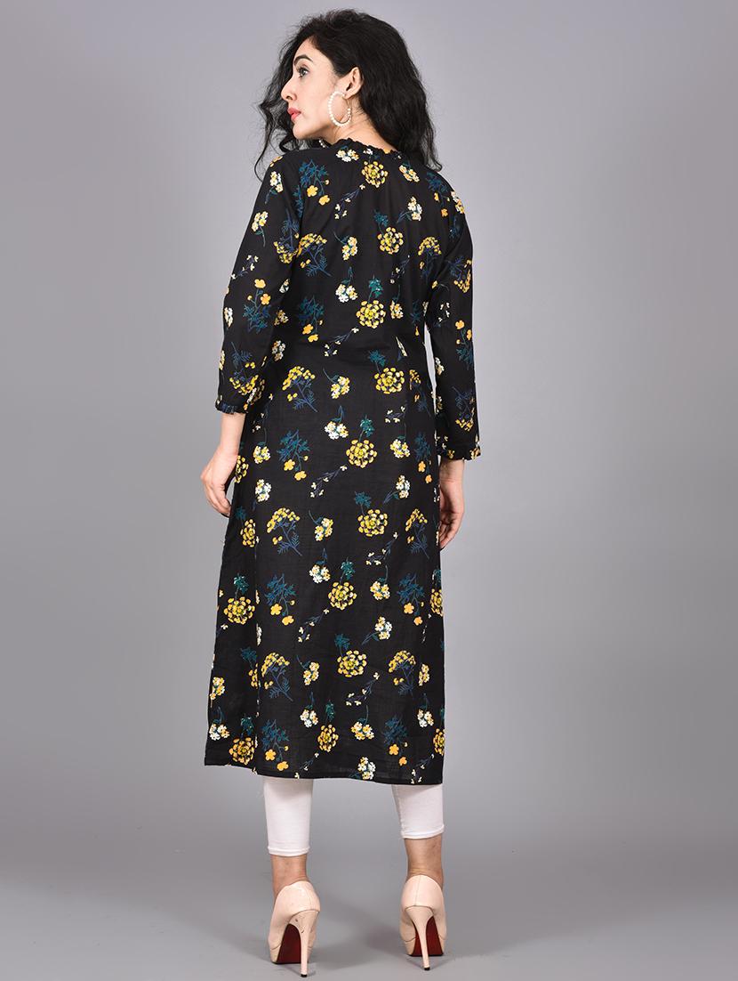 floral straight kurta - 17418195 - Standard Image - 2