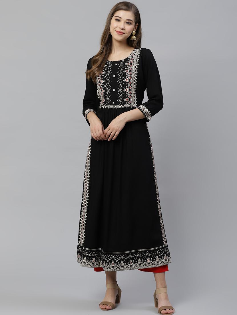 women's straight kurta - 17418342 - Zoom Image - 0