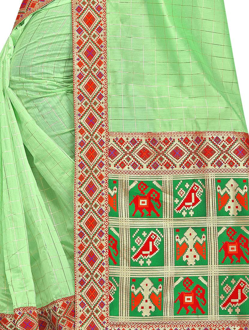 solid bordered saree - 17418474 - Standard Image - 2
