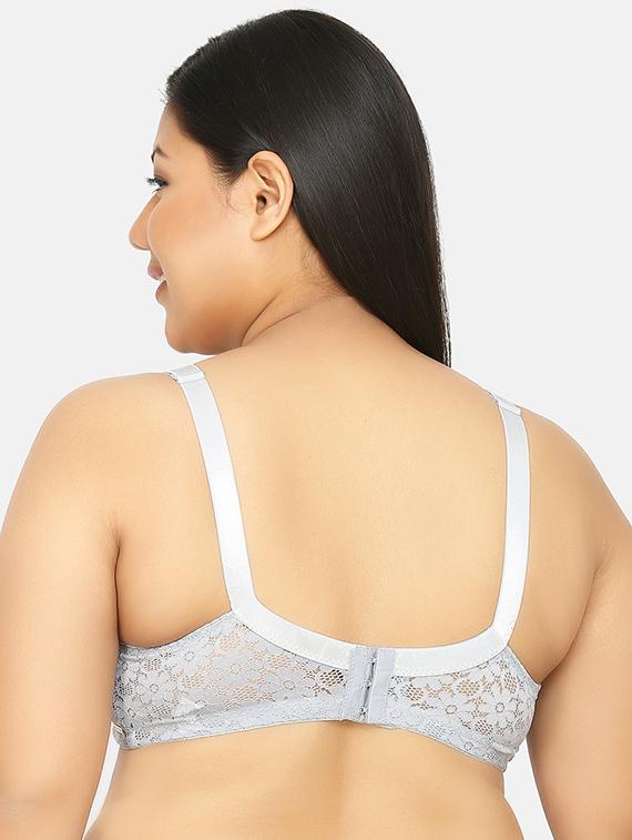 grey lace plus bra - 17419297 - Standard Image - 2