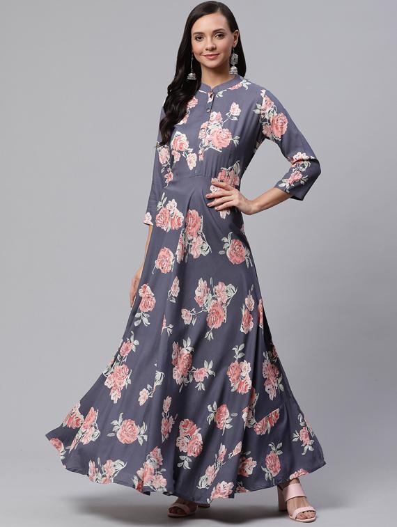 floral flared kurta