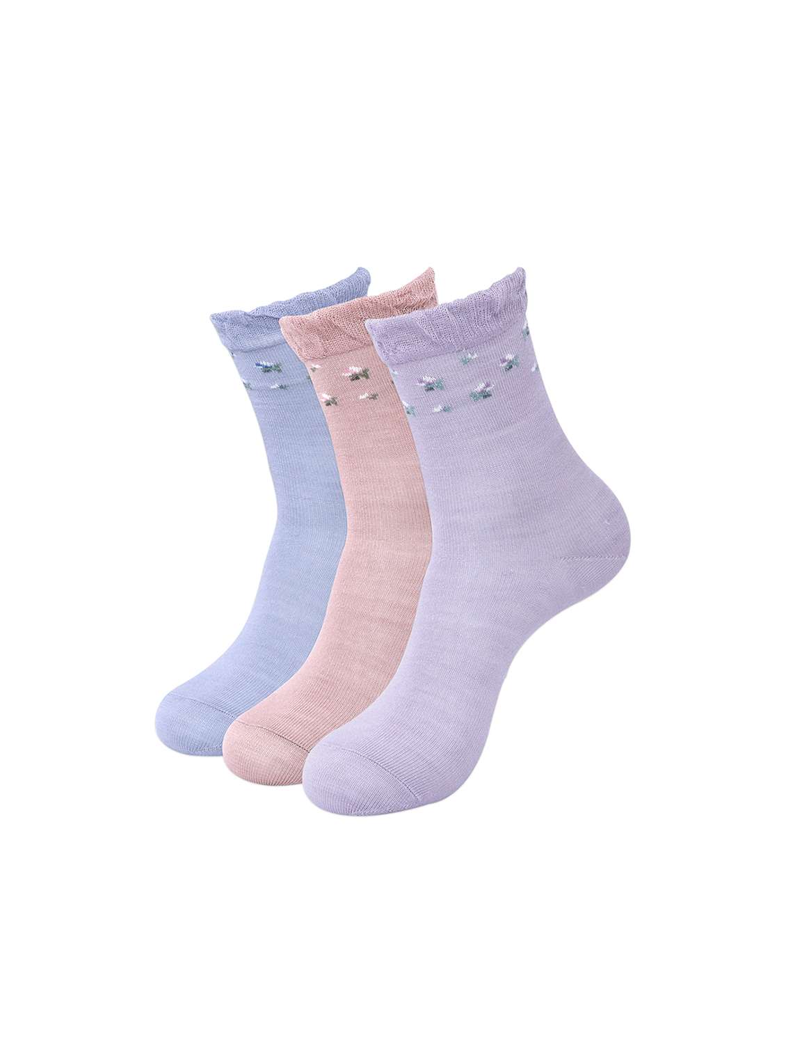 pack of 3 multi colored wool blend sock