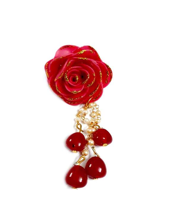 red metal finger  ring