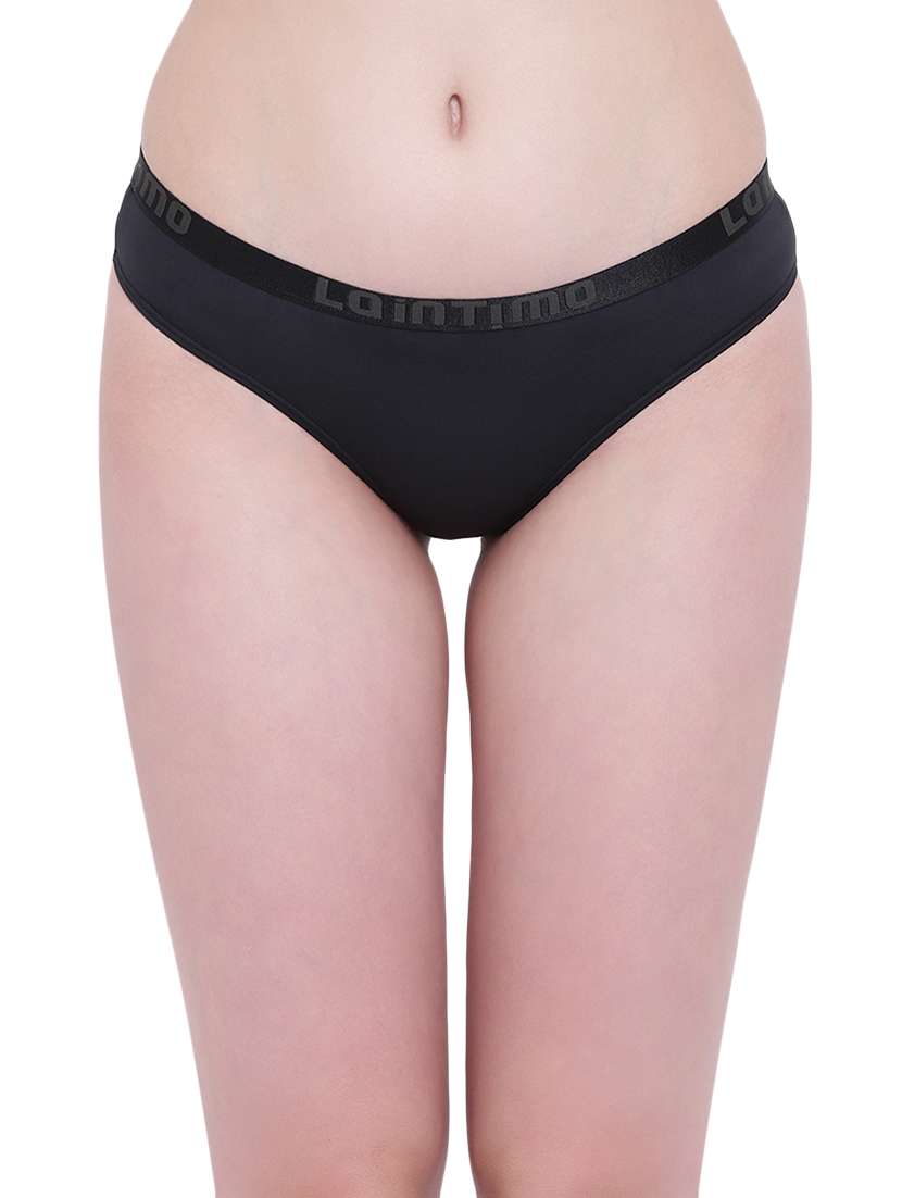 black nylon regular panty