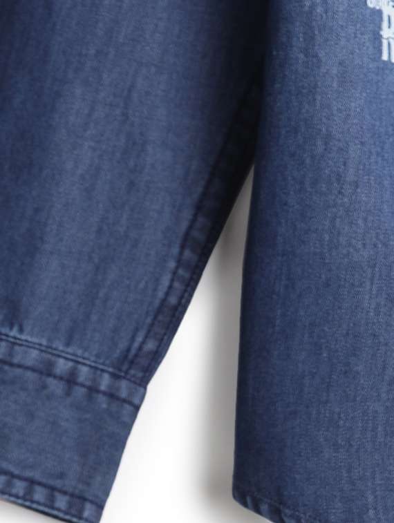 navy blue cotton shirt - 17422081 -  Standard Image - 2