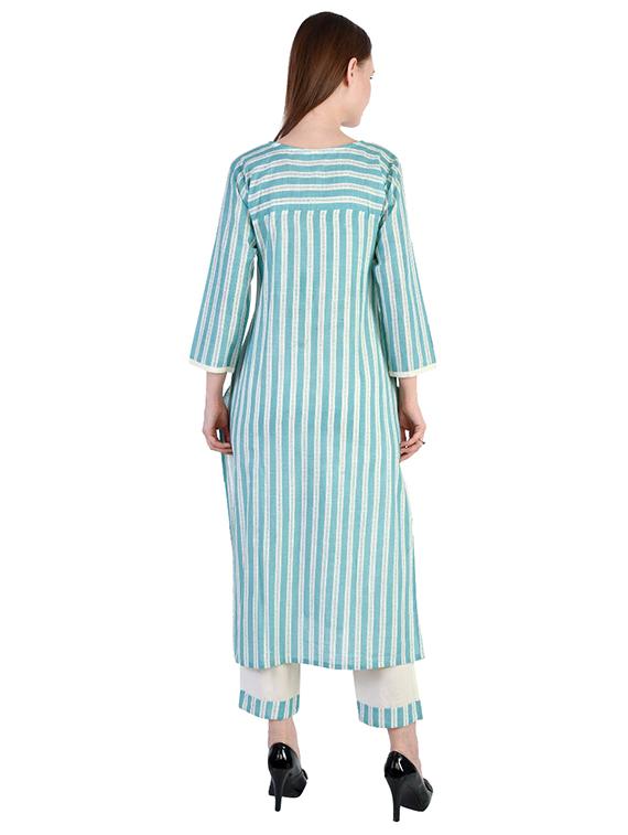 striped kurta pant set - 17422401 - Standard Image - 2