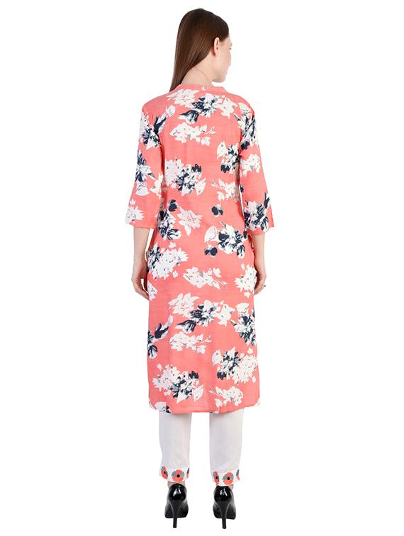 floral kurta pant set - 17422405 - Standard Image - 2