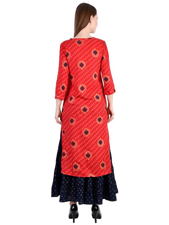 bandhani kurta sharara set - 17422406 - Standard Image - 2