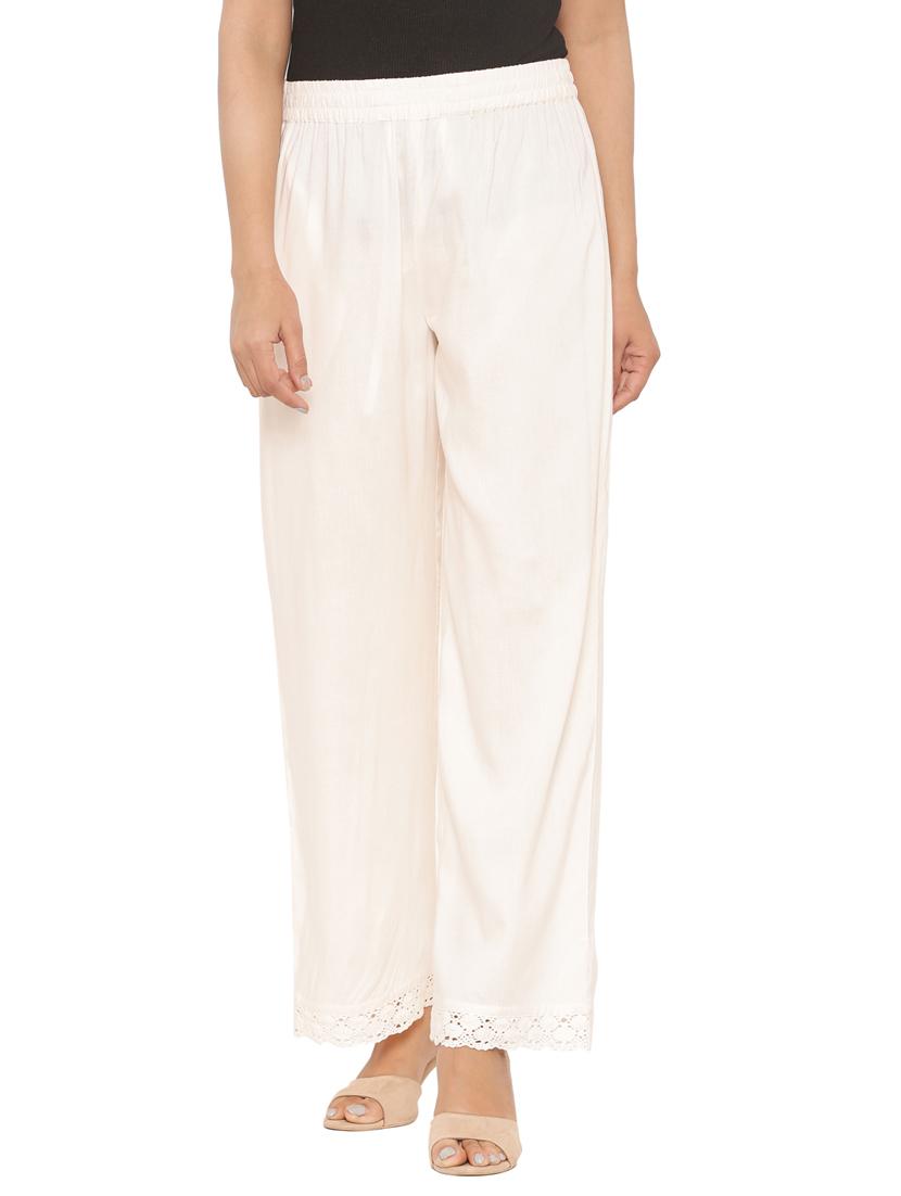 mid rise solid palazzo - 17422818 - Zoom Image - 0