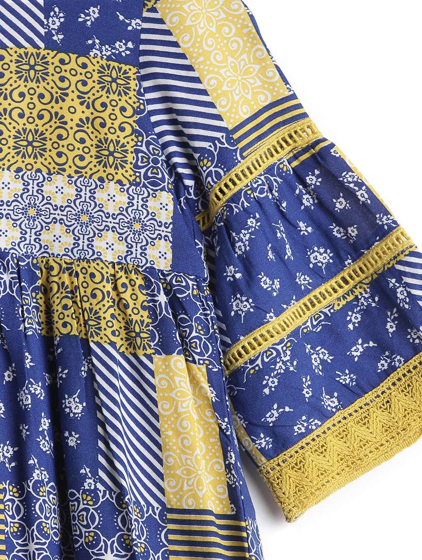 yellow cotton frock - 17423256 - Standard Image - 2