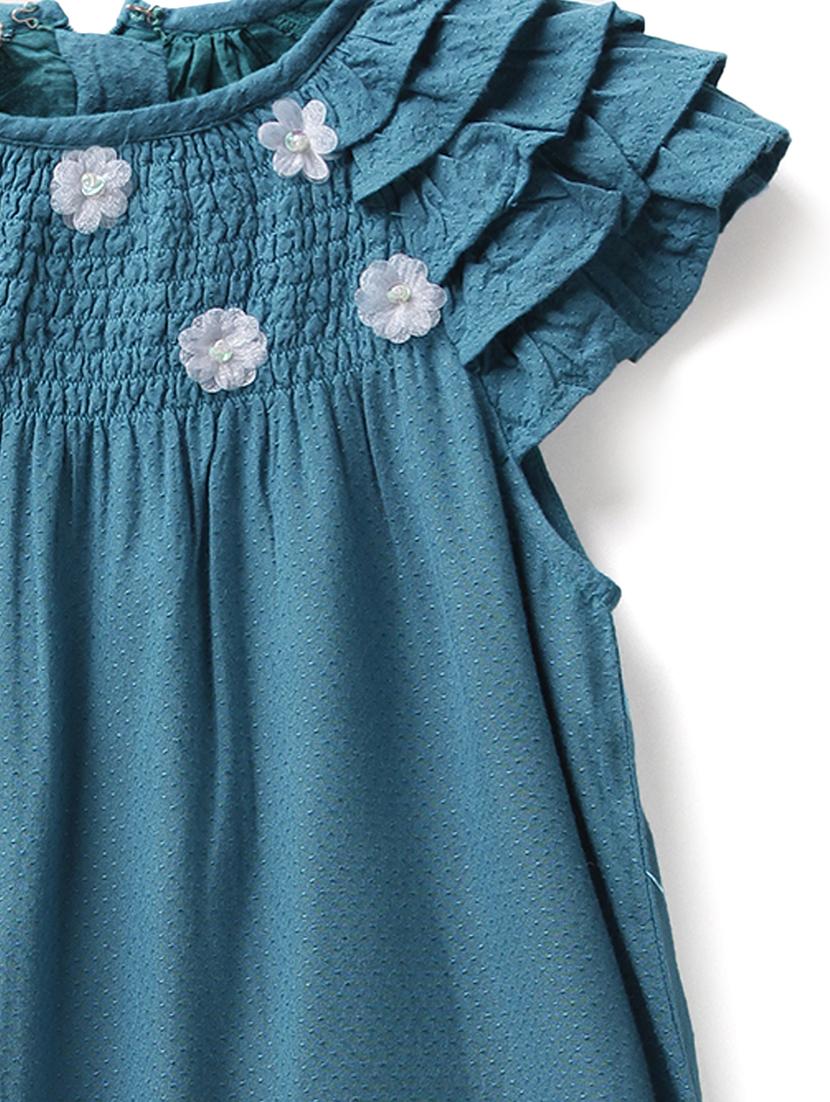blue cotton frock - 17423260 - Standard Image - 2