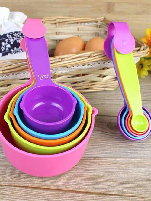 10 pcs measuring cups n spoon & 6 pcs of cupcake mould - 17423297 - Standard Image - 0