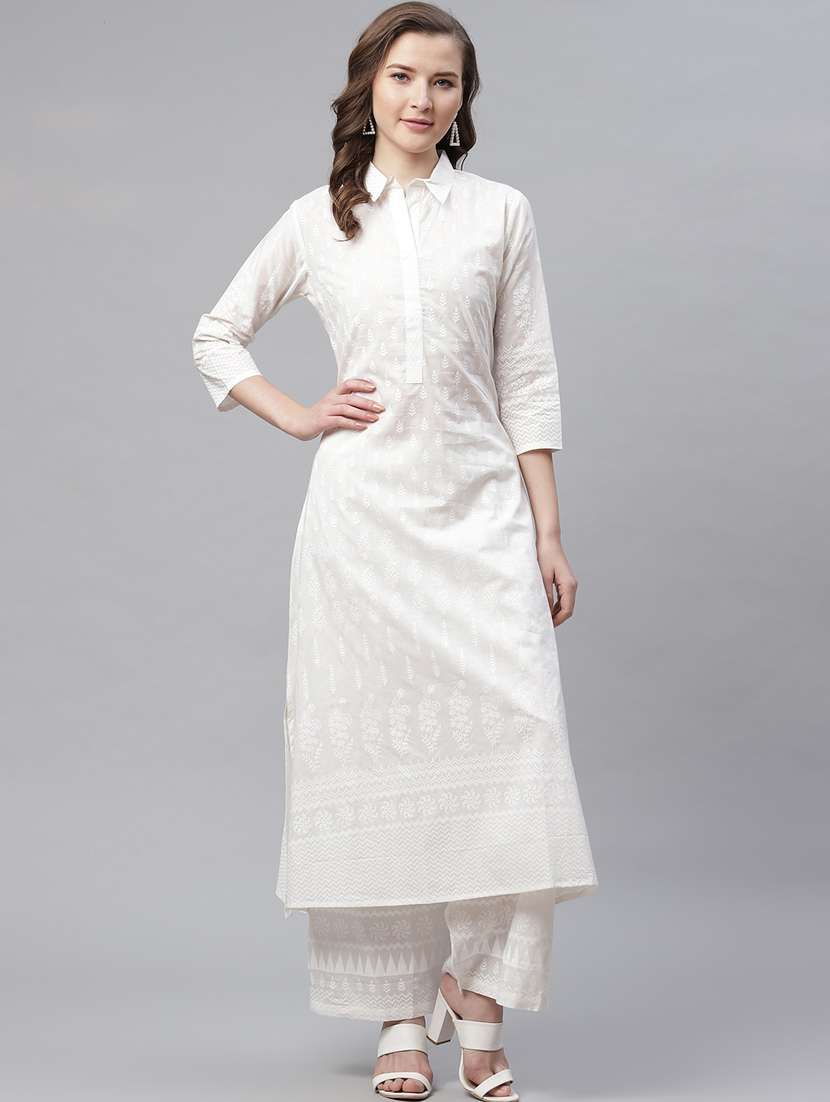 printed kurta palazzo set