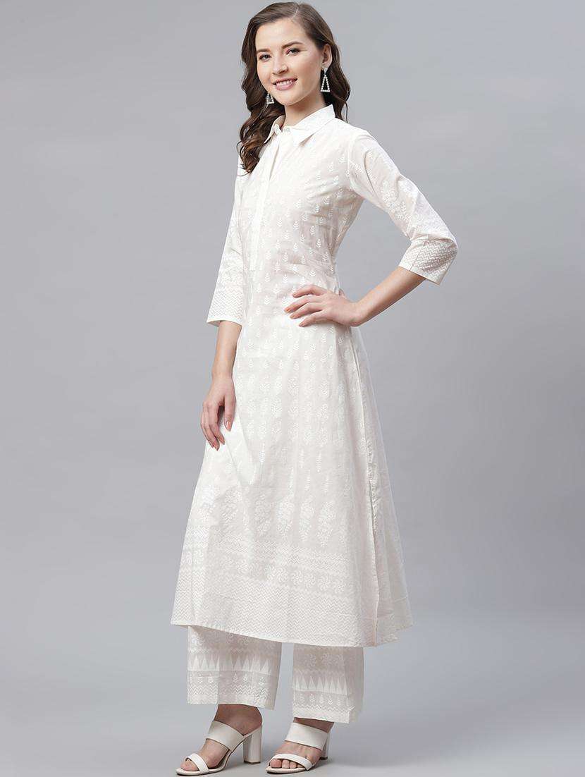 printed kurta palazzo set - 17423303 -  Standard Image - 2