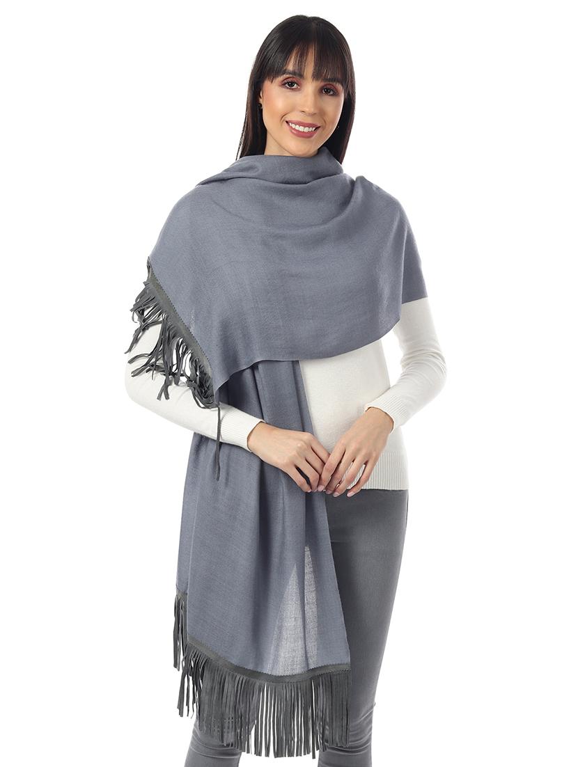women's solid print stole - 17423433 - Standard Image - 2