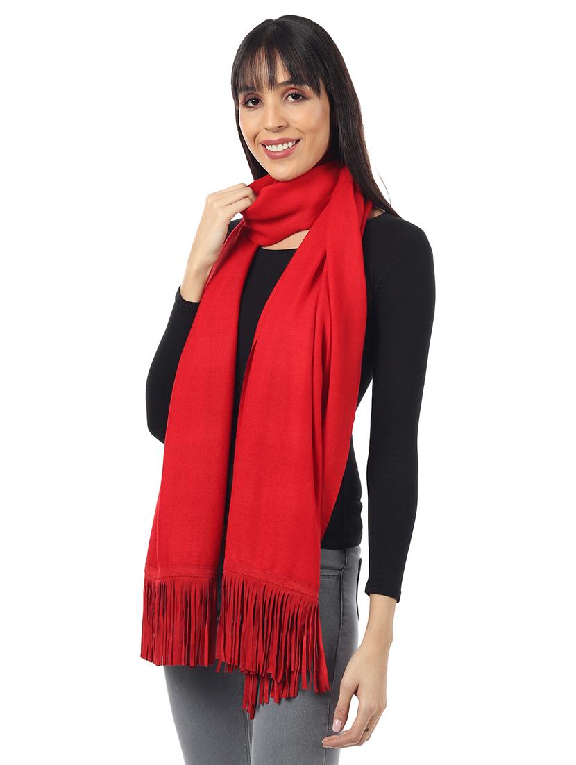 women's solid print stole - 17423435 - Standard Image - 2