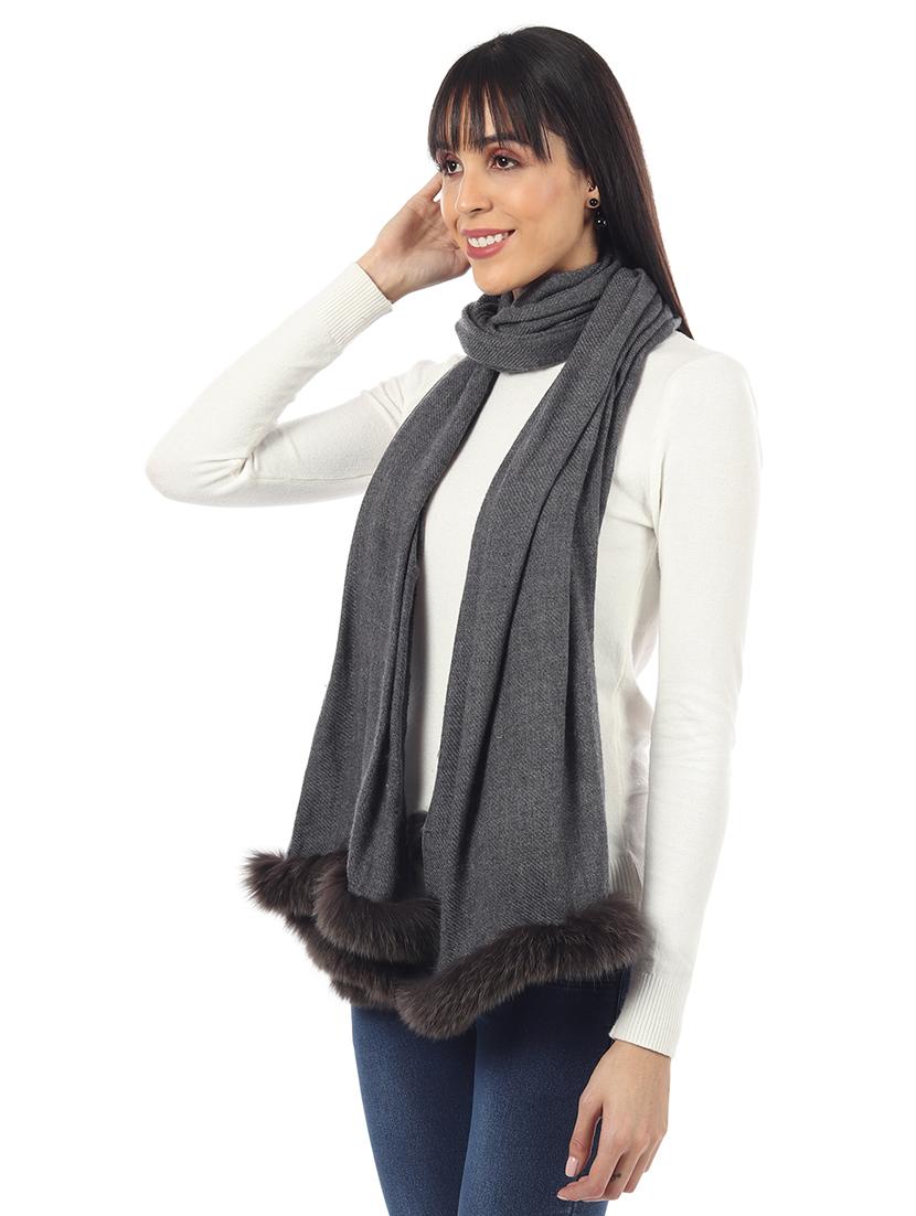 women's solid print stole - 17423440 - Standard Image - 2