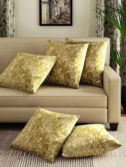 crashed velvet cushion cover (set of 5) - 17423947 - Standard Image - 0