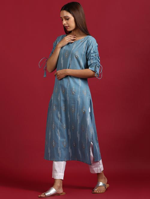 women's straight kurta - 17423987 - Standard Image - 0