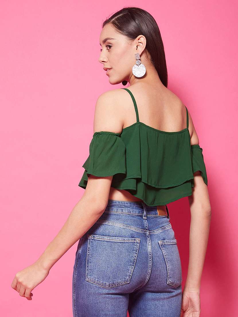 Women's Layered Shoulder Strap Top