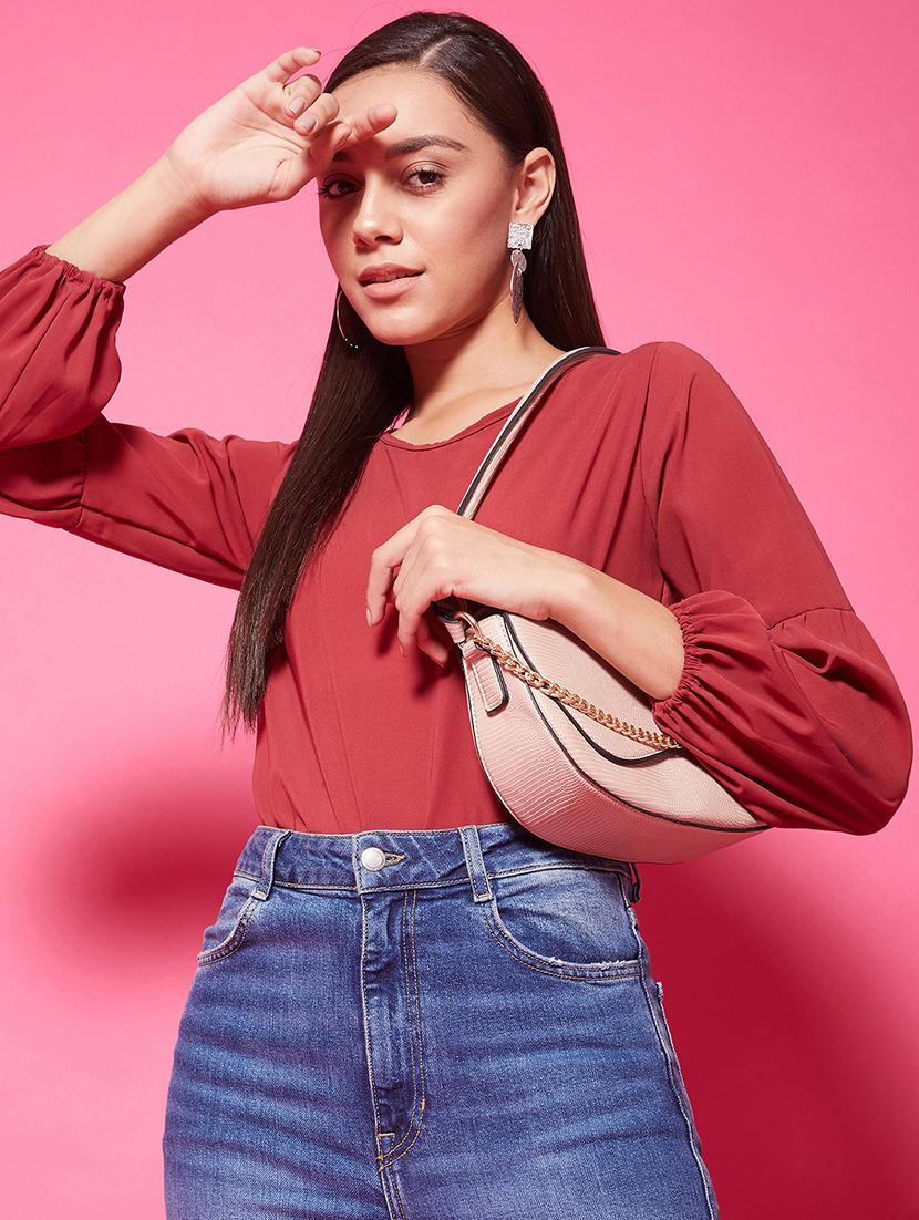 women's straight round neck top - 17424520 -  Zoom Image - 0