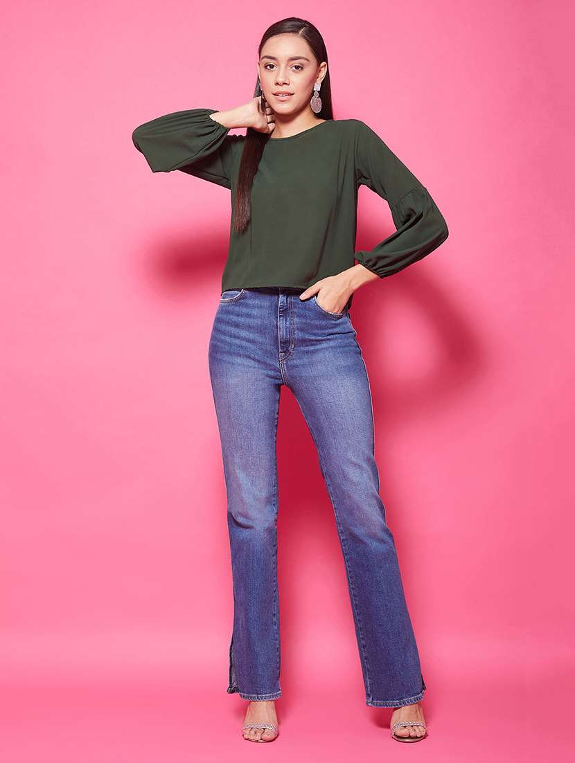 Women's Straight Round Neck Top
