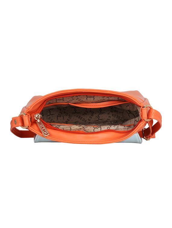 orange leatherette (pu) sling bag - 17425214 - Standard Image - 2