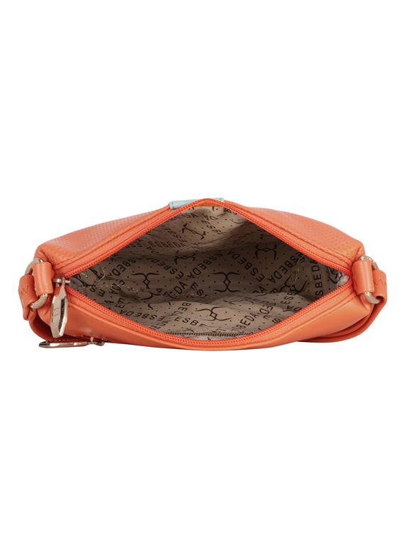 orange leatherette (pu) sling bag - 17425224 - Standard Image - 2