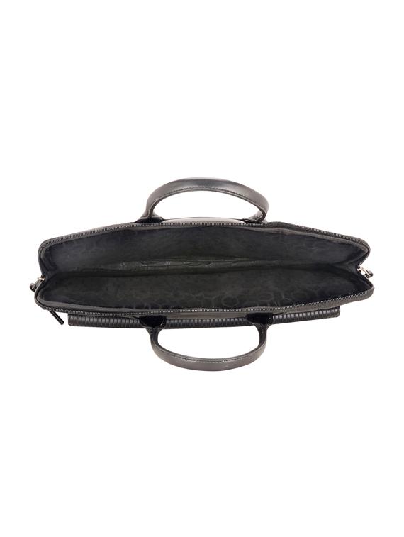 black leatherette laptopbag - 17425229 - Standard Image - 2