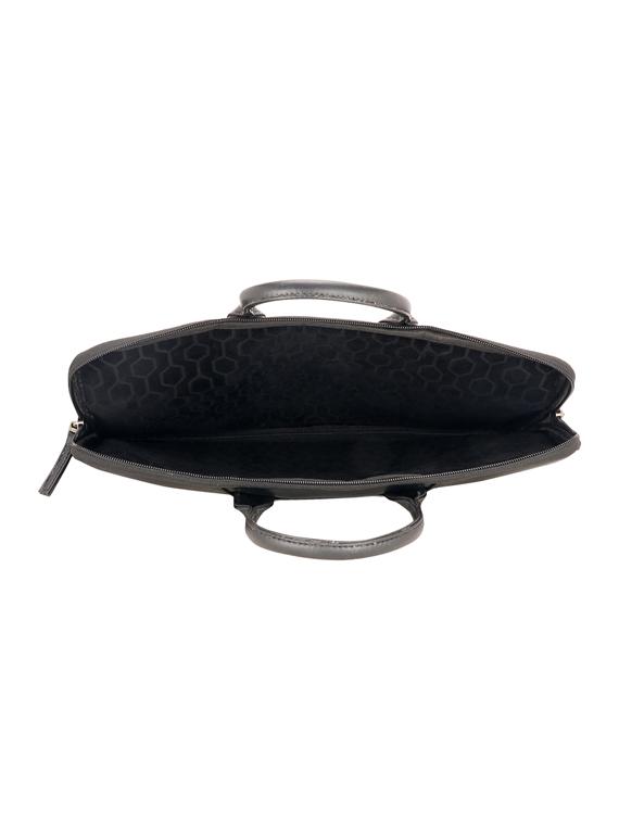 black leatherette laptopbag - 17425238 - Standard Image - 2